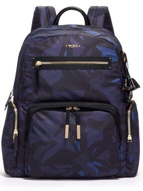 TUMI Voyageur Carson Laptop Backpack 15 Inch Computer Bag for Women Lily Indigo